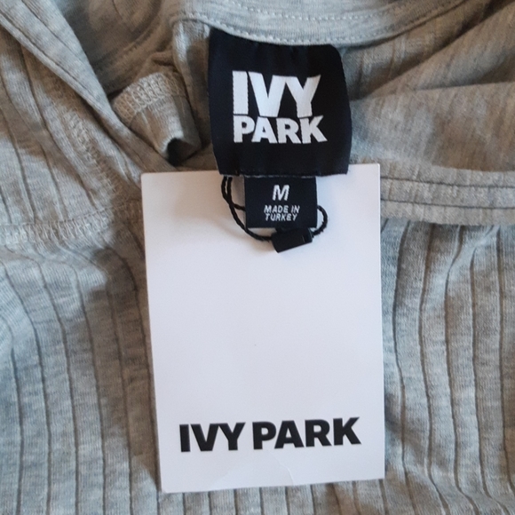 SOLD - Ivy Park Hooded Rib Knit Tank - Gray - Picture 9 of 9